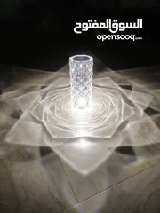  1 تيبل لامب  شكل كريستال  ع اللمس ويعمل بالشحن Teble Lamp للبيع ويوجد كميات