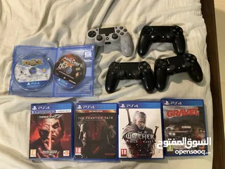  1 PS4 with games and camera