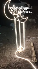  3 Ramadan Crescent   metal led light stand lamp, laser cutting design lamp Ramadan lamp,metal lamp,