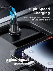  3 JR-CCN05 30W A+C mini Metal Car Charger