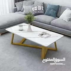  1 طاولات وسط بتصميم راقي وعصري الجودة وقاعدة حديد قوية بتصميم مميز بضيف لمسة جمالية لأي صالون أو غرفة