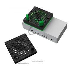 5 TYX-3606 cooling stand with dual holder قاعدة تبريد مع بطاريات وشاحن مضيئة