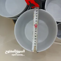  6 طقم صحون وزبادي وكاسات