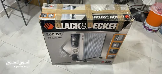  2 BLACK&DECKER oil radiator room heater