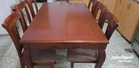  4 طاوله سفره خشب زان