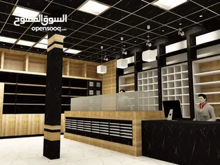  9 محلات تجاريه لليجار  وبيع الديكور والعده