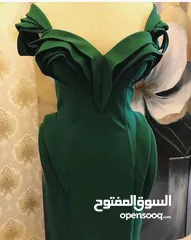  2 فستان خطبة مقاس ميديم/ لارج أخضر ملوكي