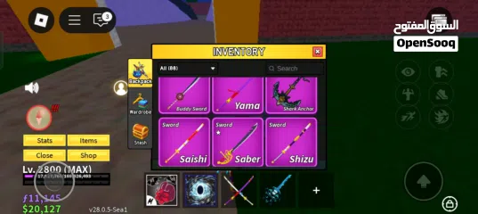  10 للبيع حساب بلوكس فروت قوي تقريبا كل شي في اللعبه blox fruit account strong for sell