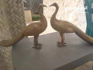  1 طاووس عدد 2 نحاس اصلي للبيع ب 65 دينار وزنهم 3 كيلو