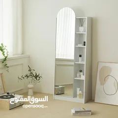  6 خزانة 4رفوف مع دفة مرايا القياس 170*60سم