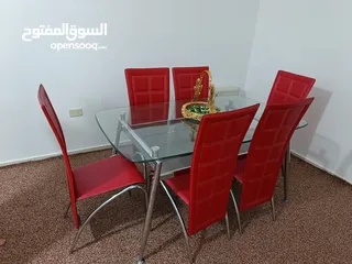  2 طاولة سفرة 6 مقاعد