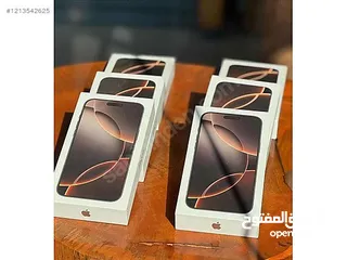  24 Iphone 16 Pro Max // ايفون 16 برو ماكس جديد كفالة الشرق الاوسط جميع الالوان  افضل سعر