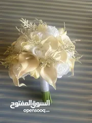  6 باقة عروس ناعمة وكلاسيكية - جاهزة للتسليم