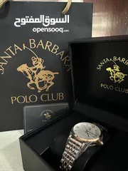  3 ساعة santa barbara polo club جديدة فضي  و rose gold للبيع