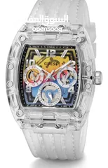  3 GUESS US Men's Rainbow Ombre Multifunction Watch