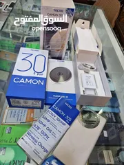  4 مشغل ايام Kamon 30S pro جيجا 256 رام 16 مكفول بالشركة أغراضة والكرتونه الأصلية متوفر توصيل