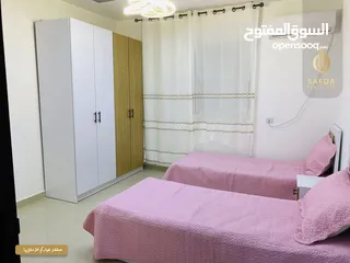  5 شقة مفروشة  مميزة لم تسكن من قبل للايجار