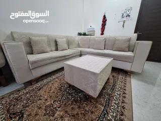  2 5-6 seater corner sofa with centre table for sale