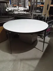  3 Round white colour table