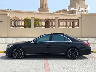  21 مرسيدس S550 اسود ملكي 4 فصوص كت 63 للبيع