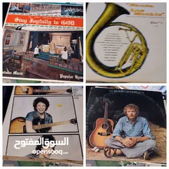 18 اشرطه كاسيت وسيدي واسطوانات وكاترج وريل