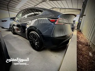  6 Tesla Model Y Performance  بطارية كبيرة دفع رباعي ، اصلاح شعبان ، ايرباج مغلق غير مفتوح ، قطع اصلية