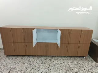  2 خزانة دفات خشب ساندويتش ملبسة فرمايكا من الدخل