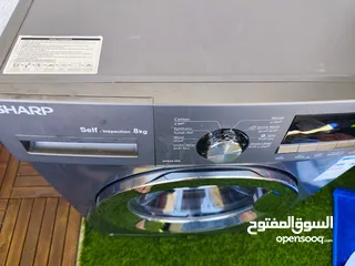  3 غساله SHARP  شبه جديده استخدام بسيط بحاله ممتازه جدا