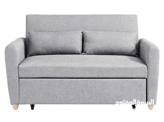  2 Danube Home Alpha 2 Seater Fabric sofebed I Convertible Two Seat Sleeping Sofa Bed I Modern Design