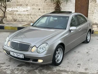  1 مرسيدس E200 موديل 2004 فل فحص كامل بحالة الوكالة