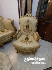  8 صالون مدهب خشب زان