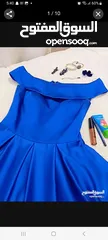 1 فستان نيلي تقيل للمناسبات من تانجو للبيع off shoulders . navy blue of shoulders dress from tango