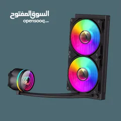  8 مراوح تبريد مائية مع شاشه تبريد قياس 240 سم  Gamemax IceBurg 240 Digital WH Fan