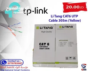  1 Li Tang CAT6 UTP Cble 305m (Yellow)