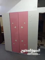  13 غرفة نوم اطفال بناتي تختين مع خزانه وكمدينة وتواليت بحال الوكالة