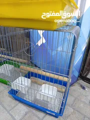  2 قفص كاسكو مع فتحة سقف ألوان شوف الوصف