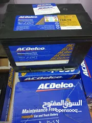  4 بطارية سيارة امريكي  بليزر اقطاب جانبية براغي acdelco 78A-72