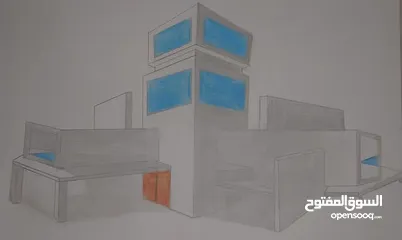 7 رسمات منازل ثلاثية الابعاد   مصممه بتقنيات حديثة وبسيطة البناء  لسنة 2025 للبيع