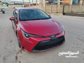  3 كورولا هايبرد 2022 وارد امريكي بطاريه ليثيوم  لون خمري