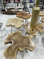  1 طاولات خشب طبيعي
