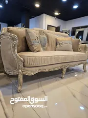  16 طقم كنب دمياطي  خشب زان قماش سليفا تحريف يدوي اعلى جودة من المصنع لبيتك