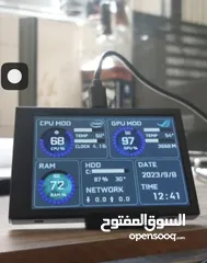  2 monitor cpu شاشة عرض معلومات