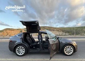  7 TESLA MODEL X 75D 2018  (تيسلا اكس كرت داخل الوكالة)