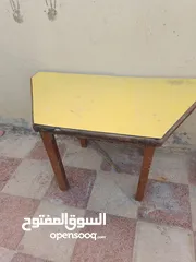  2 كراسي وطاولات طلاب روضة أو مدرسة خشب زان تفصيل