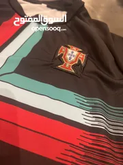  2 Ronaldo 7 Portugal Black Football Team Jersey men