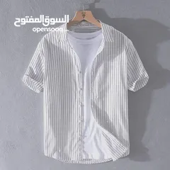  1 قميص نص كم مقلم