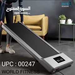  2 أجهزة ركض تريدميل ارضي شكل مميز وفخم وسهل التخزين قوه ممتازه ويحمل اوزان بشكلين مختلفين يوجد توصيل