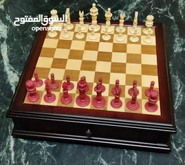  27 شطرنج تحفة ديكور من الخشب الفاخر