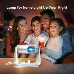  5 بروجكتر لاسلكي أندرويد سنمائي 5200 مللي أمبير 180 بوصة