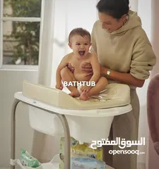  2 طاولة الغيار مع البانيو الخاص فيها من ماركة CAM  متحرك ب رفين